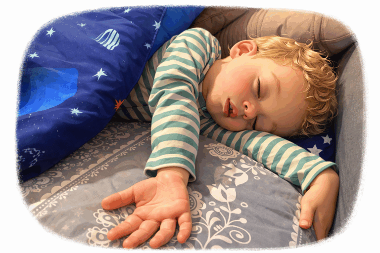 mike sleeping in bed