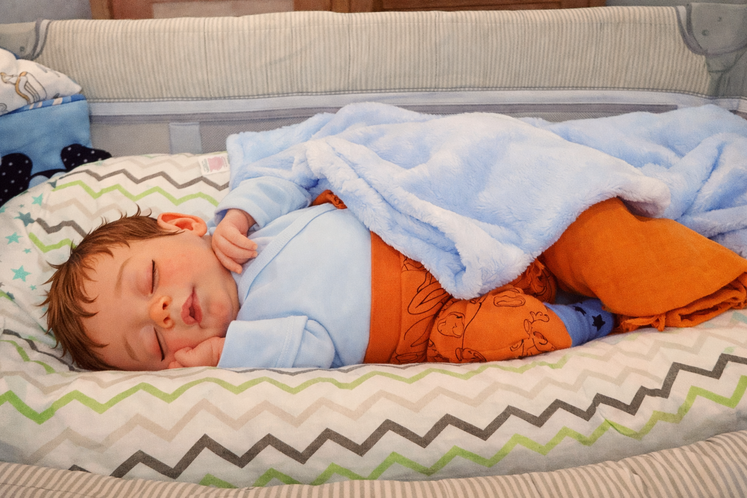 sleepy mike after birth