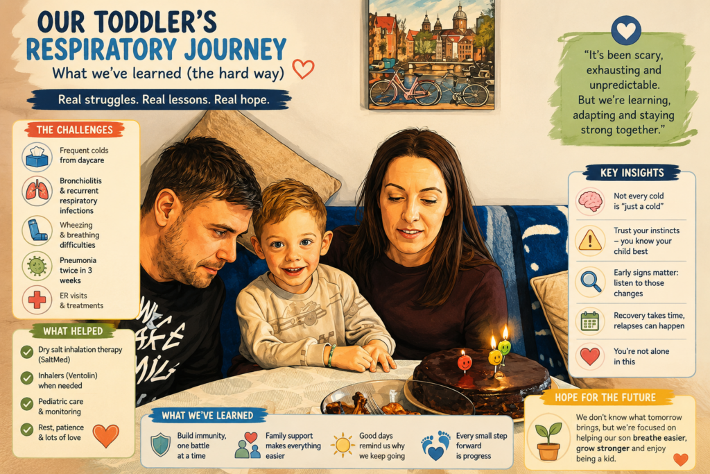 mike with family an infographic on rsv and pneumonia in toddlers